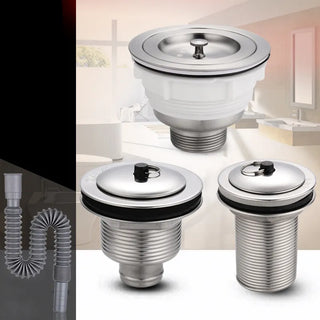 Kitchen Stainless Steel Sink Drain Filter Water Deodorant Drain Pipe Mop Pool Sink Strainer Sewer Bathroom Accessories
