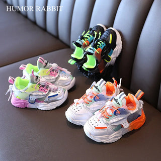 Baby Fashion Sport Shoes for Girls Boys Colorful Sneakers Baby Soft Bottom Breathable Outdoor Kids Shoes for 1-6 Years