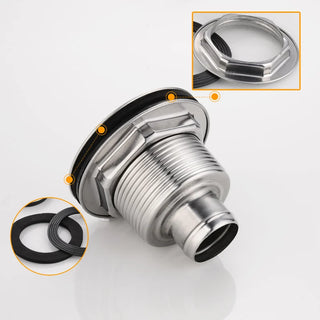 Kitchen Stainless Steel Sink Drain Filter Single Tank Drain Pipe Deodorant Wash Basin Sewer Drainer for Bathroom Kitchen Parts