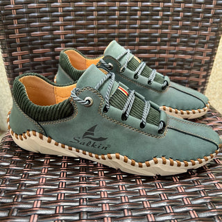 Handmade Leather Shoes Men Casual Sneakers Driving Shoe Leather Loafers Men Shoes Hot Sale Moccasins Tooling Shoe Footwear
