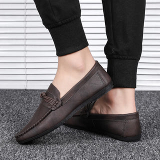 Men Loafers Shoes Man 2021 Fashion Comfy Slip-on Drive Moccasins Footwear Male Brand Leather Boat Shoes Men Casual Shoes