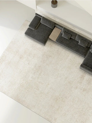Beige Striped Carpet Minimalist Large Area