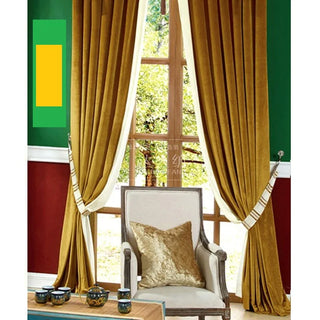 High-end Italian Velvet Curtains Grey Villa European Curtains for Living Dining Room Bedroom Thickening Velvet Blackout Curtains