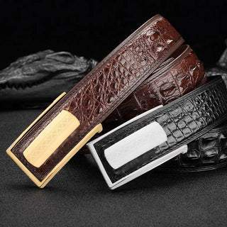 Men's Leather Belt With Needle Buckle
