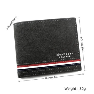 1pcs Classic Atmospheric Silkscreen Thread Stitching Clutch Short Wallet