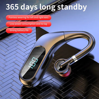 KJ10 Bluetooth Headphones with Real-time Digital Display HD Sound Quality Durable Endurance with Painless Sports Headphones