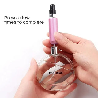 3pcs 5ml Bottom-fill Perfume Refillable Liquid Container for Cosmetics Fragrance Spray Dispenser Press Type Portable Bottle