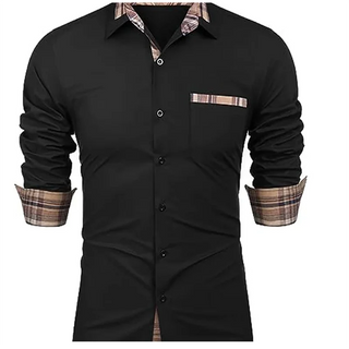 Fashionable Men's Business Lapel Office Casual Outdoor Street Men's Tops Shirts Soft and Comfortable Men's Retro Plus Size 6XL