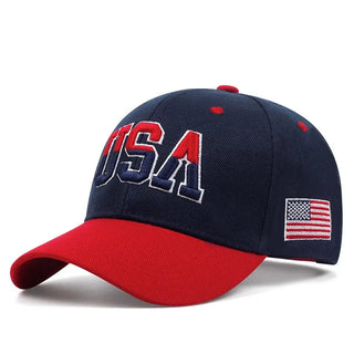 Fashion Fastball Cap Classic USA Embroidered American Flag Baseball Cap For Men Women Snapback Hat Unisex Hip Hop Hats