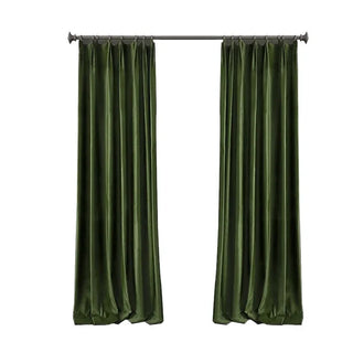 American Vintage Cortina Light Luxury Curtains for Living Room Thickened Velvet Drapes Olive Green Blackout Curtains Home Custom