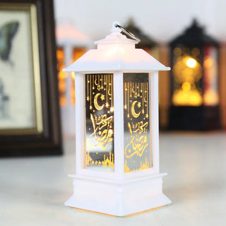 2024 Eid Mubarak Starry Moon Led Candlestick Ramadan Kareem Moon Star Castle Light Happy Eid Mubarak Party Islamic Muslim Decor