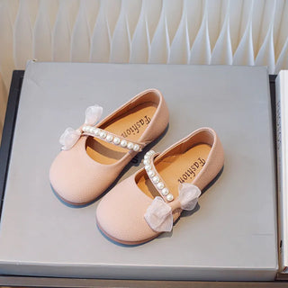 Mary Jane Side Bow Pearl Elegant Princess  Shoes