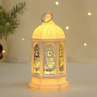EID Mubarak Lantern LED Light Ornaments Eid Al-Fitr Aid Islamic Muslim Party Decor Supplies Ramadan Kareem Decoration for Home