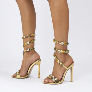 Women's Luxury Crystal Embellished Sandals