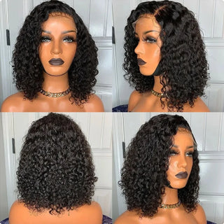 Human Hair Wig 8-16Inches Afro Jerry Curl