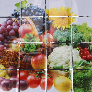 60x90cm Wallpaper Kitchen Decor Anti Oil Self adhesive Tile Wall Paper Sticker Patterns:Fruits