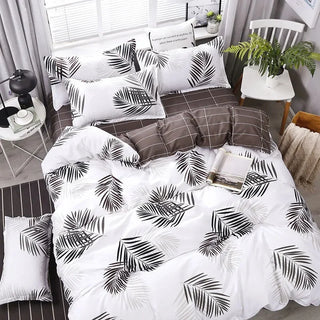 Cute Small Cat Four-pieces Bedding Covers Set Simple Style Duvet Cover Pillow Case Bed Sheet King Queen Twin Home Textile