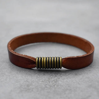 Brand Design Trendy Fashion Jewelry Magnetic Men's Bracelets Accessories Genuine Leather Bracelet for Man Couple Charms Gift