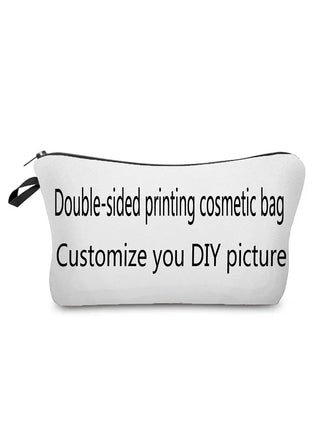 Cat Double Sided Printed Cosmetic Bag Women Makeup Bag Cool Fashion Storage Bags Ladies Toiletry Bag Portable Unisex Pencil Case