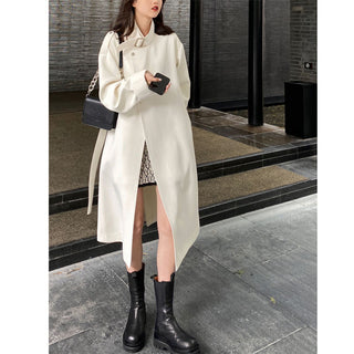 Women's Airport Trench Coat Fashionable Temperament Popular Mid-length